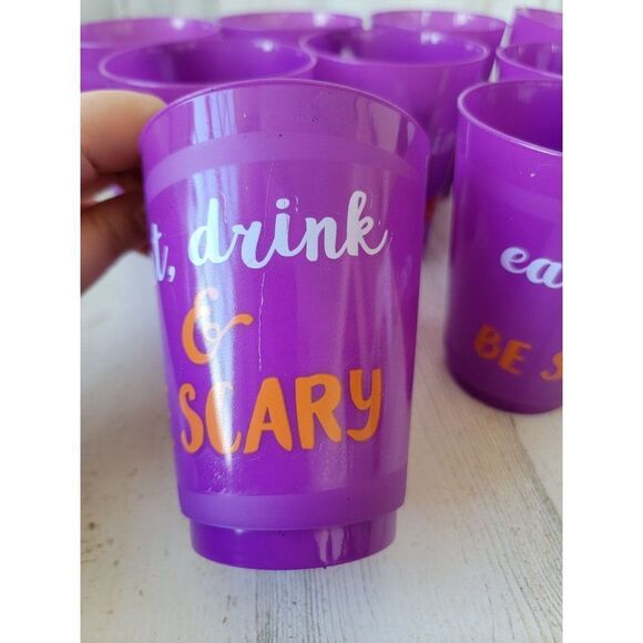 Eat Drink be scary‎ Halloween party cup set decor - Picture 4 of 7